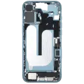 Mid-Frame Housing W/ Charging Port Flex & Small Parts For iPhone 16 Plus (EU / Global Version) (Used OEM Pull: Grade C) (Teal)