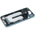 Mid-Frame Housing W/ Charging Port Flex & Small Parts For iPhone 16 Plus (EU / Global Version) (Used OEM Pull: Grade C) (Teal)
