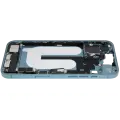 Mid-Frame Housing W/ Charging Port Flex & Small Parts For iPhone 16 Plus (EU / Global Version) (Used OEM Pull: Grade C) (Teal)