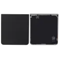 Bottom Back Cover Glass For Samsung Galaxy Z Flip 7 5G (F766) (No Logo) (Aftermarket Plus) (Jet Black)