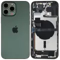 Back Housing W/ Charging Port Flex & Small Parts  For iPhone 13 Pro Max (US Version) (Used OEM Pull: Grade A) (Alpine Green)