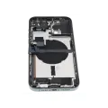 Back Housing W/ Charging Port Flex & Small Parts  For iPhone 13 Pro Max (US Version) (Used OEM Pull: Grade A) (Alpine Green)