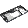 Mid-Frame Housing  W/ Charging Port Flex & Small Parts  For iPhone 15 Pro Max (US Version) (Used OEM Pull: Grade C) (Blue Titanium)