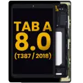 LCD Assembly With Frame For Samsung Galaxy Tab A 8.0" (T387)  (2018) (Refurbished) (Black)