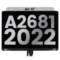 Complete LCD Display Assembly For MacBook Air 13" (A2681 / Mid 2022) (Used OEM Pull: Grade A) (Silver)