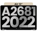 Complete LCD Display Assembly For MacBook Air 13" (A2681 / Mid 2022) (Used OEM Pull: Grade A) (Starlight)