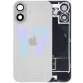 Back Glass w/ MagSafe Magnet & NFC & Flashlight Flex For iPhone 17 (Genuine OEM) (White)