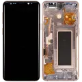 OLED Assembly With Frame For Samsung Galaxy S9 (Aftermarket Plus) (Sunrise Gold)