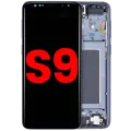 OLED Assembly With Frame For Samsung Galaxy S9 (Aftermarket Plus) (Titanium Gray)