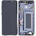 OLED Assembly With Frame For Samsung Galaxy S9 (Aftermarket Plus) (Titanium Gray)