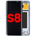 OLED Assembly With Frame For Samsung Galaxy S8 (Aftermarket Plus) (Coral Blue)