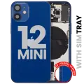 Back Housing W/ Small Parts For iPhone 12 Mini (EU / Global Version) (Used OEM Pull: Grade C) (Blue)