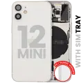 Back Housing W/ Small Parts For iPhone 12 Mini (EU / Global Version) (Used OEM Pull: Grade A) (White)