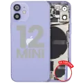 Back Housing W/ Small Parts For iPhone 12 Mini (US Version) (Used OEM Pull: Grade C) (Purple)