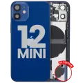 Back Housing W/ Small Parts For iPhone 12 Mini (US Version) (Used OEM Pull: Grade C) (Blue)