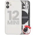 Back Housing W/ Small Parts For iPhone 12 Mini (US Version) (Used OEM Pull: Grade C) (White)