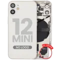 Back Housing W/ Small Parts For iPhone 12 Mini (US Version) (Aftermarket Plus) (White)