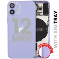 Back Housing W/ Small Parts For iPhone 12 Mini (EU / Global Version) (Used OEM Pull: Grade C) (Purple)
