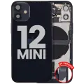 Back Housing W/ Charging Port Flex & Small Parts  For iPhone 12 Mini (US Version) (Used OEM Pull: Grade A) (Black)