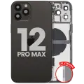 Back Housing W/ Small Parts For iPhone 12 Pro Max (US Version) (Used OEM Pull: Grade C) (Graphite)