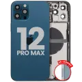 Back Housing W/ Small Parts For iPhone 12 Pro Max (US Version) (Used OEM Pull: Grade C) (Pacific Blue)