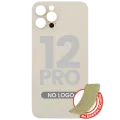 Back Glass With 3M Adhesive For iPhone 12 Pro (No Logo / Large Camera Hole) (Gold)