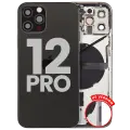 Back Housing W/ Small Parts For iPhone 12 Pro (US Version) (Used OEM Pull: Grade C) (Graphite)
