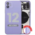 Back Housing W/ Small Parts For iPhone 12 (EU / Global Version) (Aftermarket Plus) (Purple)