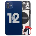 Back Housing W/ Small Parts For iPhone 12 (US Version) (Used OEM Pull: Grade B) (Blue)