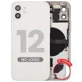Back Housing W/ Small Parts For iPhone 12 (US Version) (Aftermarket Plus) (White)