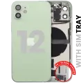 Back Housing W/ Charging Port Flex & Small Parts For iPhone 12 (EU / Global Version) (Used OEM Pull: Grade A) (Green)