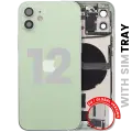 Back Housing W/ Charging Port Flex & Small Parts  For iPhone 12 (EU / Global Version) (Used OEM Pull: Grade B) (Green)