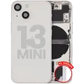 Back Housing W/ Small Parts For iPhone 13 Mini (US Version) (Used OEM Pull: Grade B) (Starlight)
