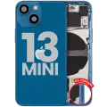 Back Housing W/ Small Parts For iPhone 13 Mini (US Version) (Used OEM Pull: Grade C) (Blue)