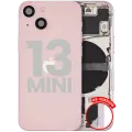 Back Housing W/ Small Parts For iPhone 13 Mini (US Version) (Used OEM Pull: Grade C) (Pink)