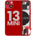 Back Housing W/ Small Parts For iPhone 13 Mini (US Version) (Used OEM Pull: Grade C) (Red)