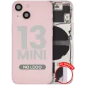 Back Housing W/ Small Parts For iPhone 13 Mini (US Version) (Aftermarket Plus) (Pink)