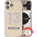 Back Housing W/ Small Parts For iPhone 13 Pro Max (EU / Global Version) (Aftermarket Plus) (Gold)