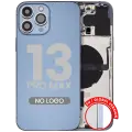 Back Housing W/ Small Parts For iPhone 13 Pro Max (EU / Global Version) (Aftermarket Plus) (Sierra Blue)