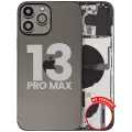 Back Housing W/ Small Parts For iPhone 13 Pro Max (US Version) (Used OEM Pull: Grade A) (Graphite)