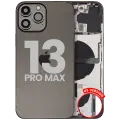 Back Housing W/ Small Parts For iPhone 13 Pro Max (US Version) (Used OEM Pull: Grade C) (Graphite)