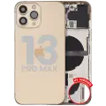 Back Housing W/ Small Parts For iPhone 13 Pro Max (US Version) (Used OEM Pull: Grade C) (Gold)