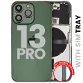 Back Housing W/ Small Parts For iPhone 13 Pro (EU / Global Version) (Used OEM Pull: Grade C) (Alpine Green)