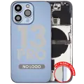Back Housing W/ Small Parts For iPhone 13 Pro (EU / Global Version) (Aftermarket Plus) (Sierra Blue)
