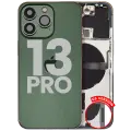 Back Housing W/ Small Parts For iPhone 13 Pro (US Version) (Used OEM Pull: Grade B) (Alpine Green)