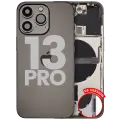 Back Housing W/ Small Parts For iPhone 13 Pro (US Version) (Used OEM Pull: Grade C) (Graphite)