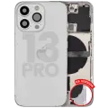 Back Housing W/ Small Parts For iPhone 13 Pro (US Version) (Used OEM Pull: Grade C) (Silver)