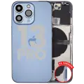 Back Housing W/ Small Parts For iPhone 13 Pro (US Version) (Used OEM Pull: Grade C) (Sierra Blue)