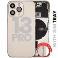 Back Housing W/ Small Parts For iPhone 13 Pro (EU / Global Version) (Used OEM Pull: Grade C) (Gold)