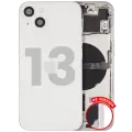 Back Housing W/ Small Parts For iPhone 13 (US Version) (Used OEM Pull: Grade A) (Starlight)